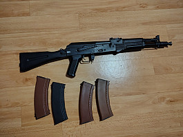 Airsoftová zbraň AK105 - celokov, sklopná pažba, CYMA, CM.047D