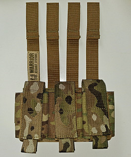 SUMKA NA TŘI GRANÁTY 40 mm WARRIOR, MULTICAM