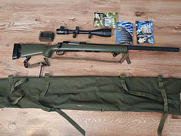 M24 + zásobníky + optika + střelivo + cestovní vak
