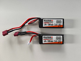 2x Li-Pol 7,4V 1300mAh