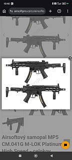 Mp5 cyma platinum 