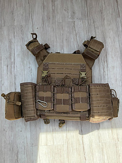 Nosič plátů Anareus Spider MPC Coyote + příslušenství