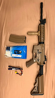 Prodám Cyma M4A1 RIS, TAN