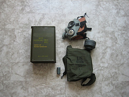 US plynová maska M9A1 komplet