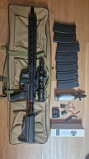 AR15/M4 Polarstar F2 + UGS, skládáno u Epes Airsoft