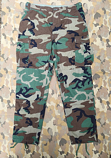 US army kalhoty BDU woodland LL top stav