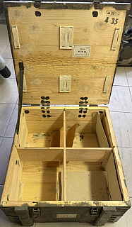 Dřevěná vojenská bedna ČSLA / armádní VELKA od ROS40