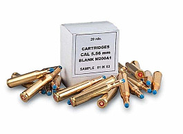 5,56x45 NATO 223rem slepé blank blanc slepáky NONTOX