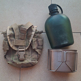 US Army Canteen Pouch MC+Nalgene Čutora+army pítko