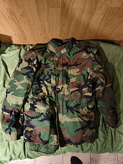 Replika parky m65 ve vzoru woodland 2xl/l s orginal vložkou L