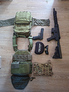 Airsoft výbava ssr4, ssp5 ,strike systems, anareus spider mpc 2.0