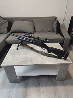 M24 – FULL AirsoftPro upgrade – 3,5 J + optika + dvojnožka