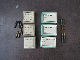 Školní náboje 7,62x39 a 7,62x25 TT