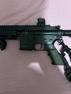 HK416 (Bell) stock – RIS, AFG + 10 zásobníků