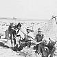 Německé bakelitové stanové kolíky a tyč 1940 Afrikakorps