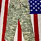 US Army Kalhoty ACU Digital Ripstop originál- zánovní Vel. Medium long