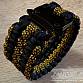 Paracord náramek (19 cm) gold - black