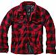 Bunda Brandit Lumberjacket - červená-černá