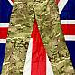 Britské kalhoty combat, windproof MTP - Nové Velikost 82/88/104