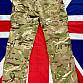 Britské kalhoty combat, MTP - použité Velikost 85/84/100