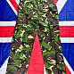 Britské kalhoty combat v DPM - woodland Velikost 80/76/92 Nepoužité