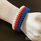 Paracord náramek (21 cm) Czech Tricolor