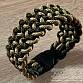 Paracord náramek (19 cm) bronze - oliv