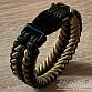 Paracord náramek (18 cm) bronze - oliv