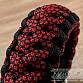 Paracord náramek (18 cm) black - red