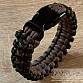 Paracord náramek (18,5 cm) brown - oliv