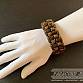 Paracord náramek (19 cm) oliv - brown