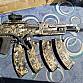 AK-47 celokov s ris lištou.