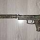 airsoft MK23 SOCOM s DIY KRYLON camo, manuál, plast