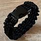Paracord náramek (19 cm) black