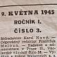 Staré origo noviny České slovo, 9.květen 1945
