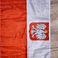 Polská vlajka s emblém orlice
