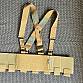 TMC Tactical RD Chest Rig Lightweight w/ 5.56 Mag Pouch Airsoft Ready Rig Gear ( CB )