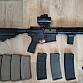 Prodám komplet set: Evolution Airsoft Ghost S + 7x zásobník, chytrá nabíječka, 4x baterie, kolimátor