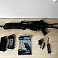 Airsoft eletrická G36 Long Černá - Warrior