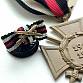 Hindenburgův kříž + miniatura (Ehrenkreuz für Frontkämpfer)